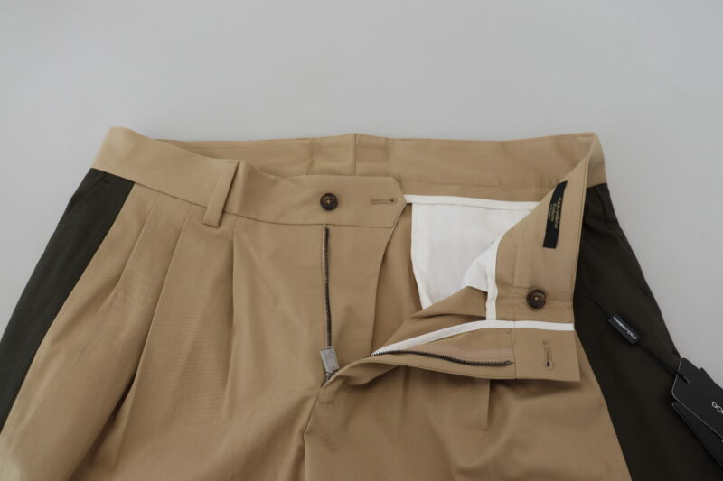 Dolce & Gabbana Elegant Bi-Color Cotton Stretch Pants - Image 5