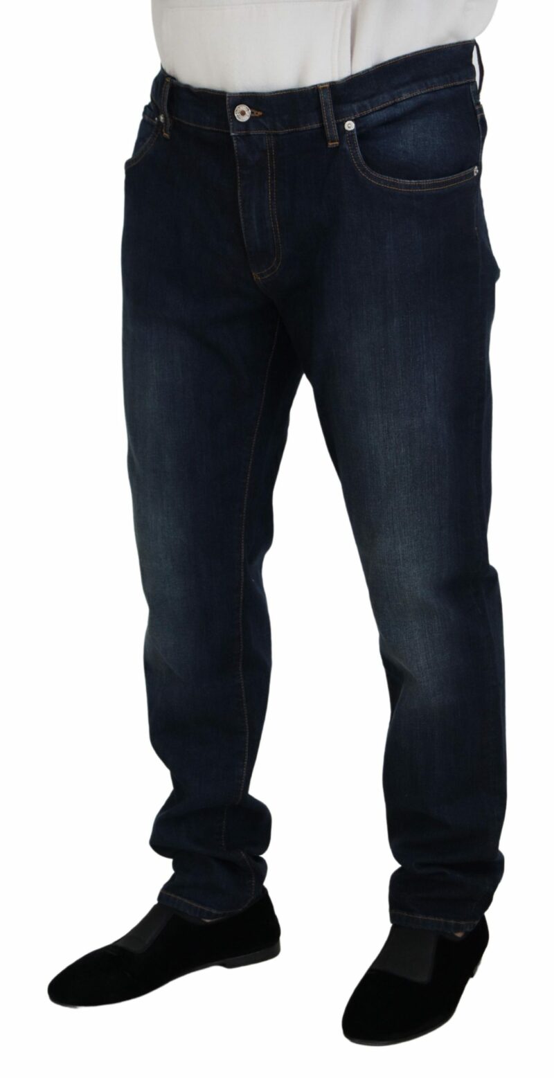 Dolce & Gabbana Elegant Blue Denim Pants - Image 2