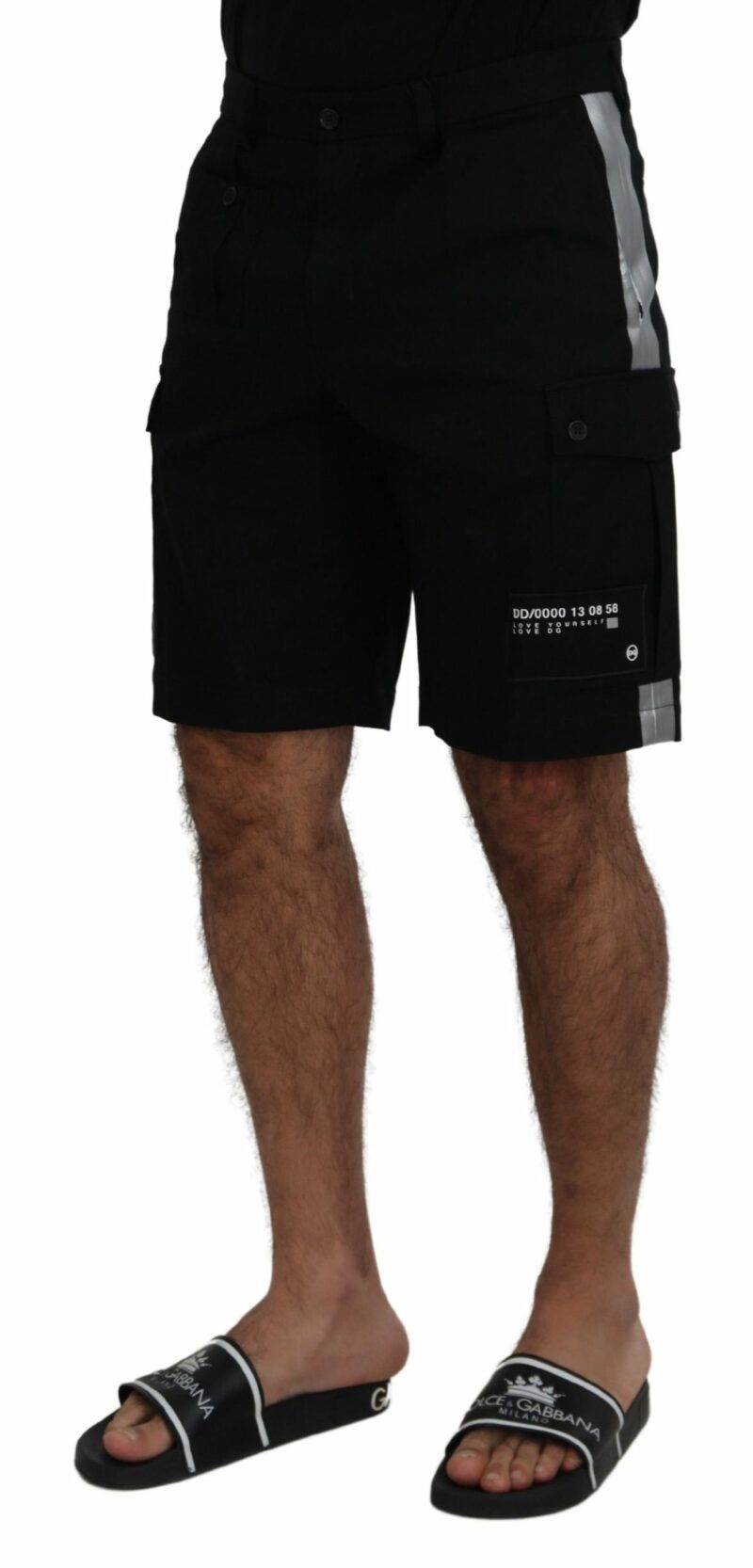Dolce & Gabbana Elegant MainLine Black Shorts - Image 2