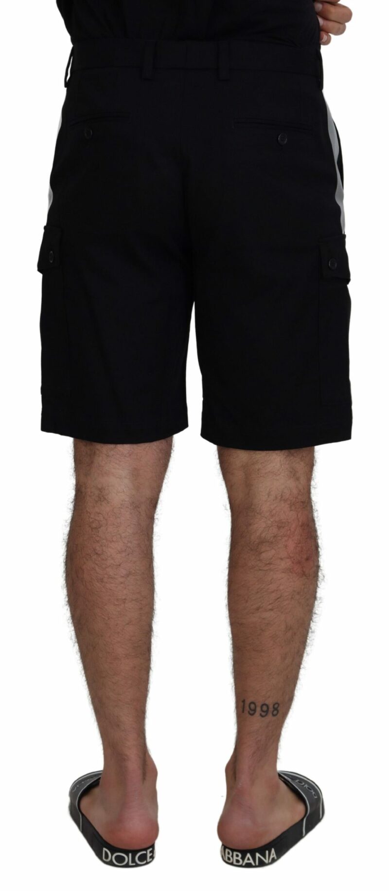 Dolce & Gabbana Elegant MainLine Black Shorts - Image 3