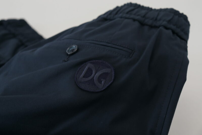 Dolce & Gabbana Elegant Blue Cotton Blend Shorts - Image 7