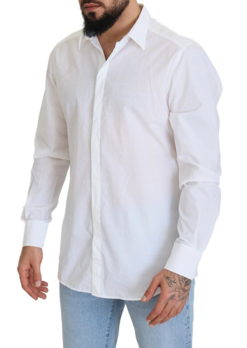 Dolce & Gabbana Elegance Reimagined White Cotton Dress Shirt - Image 2