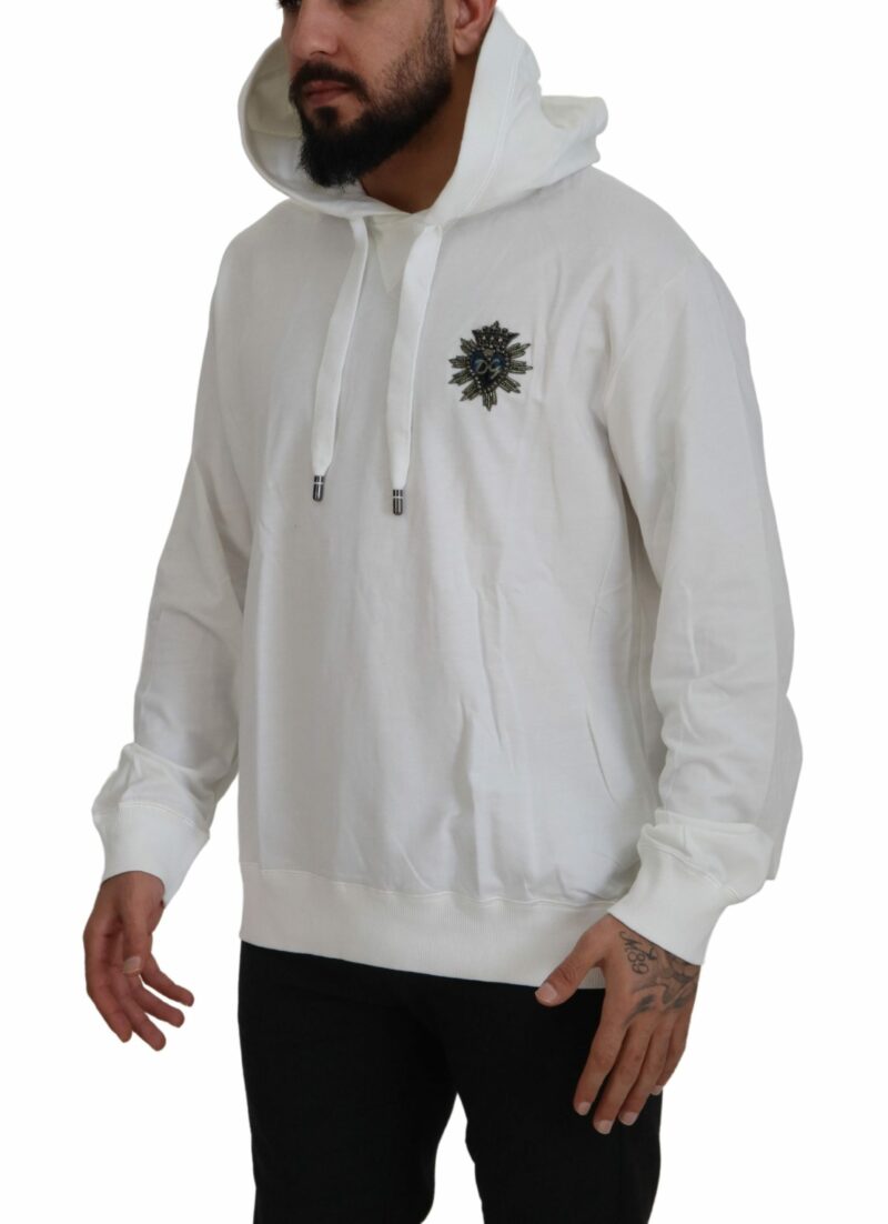 Dolce & Gabbana Stunning White Hooded Sweater - Image 2