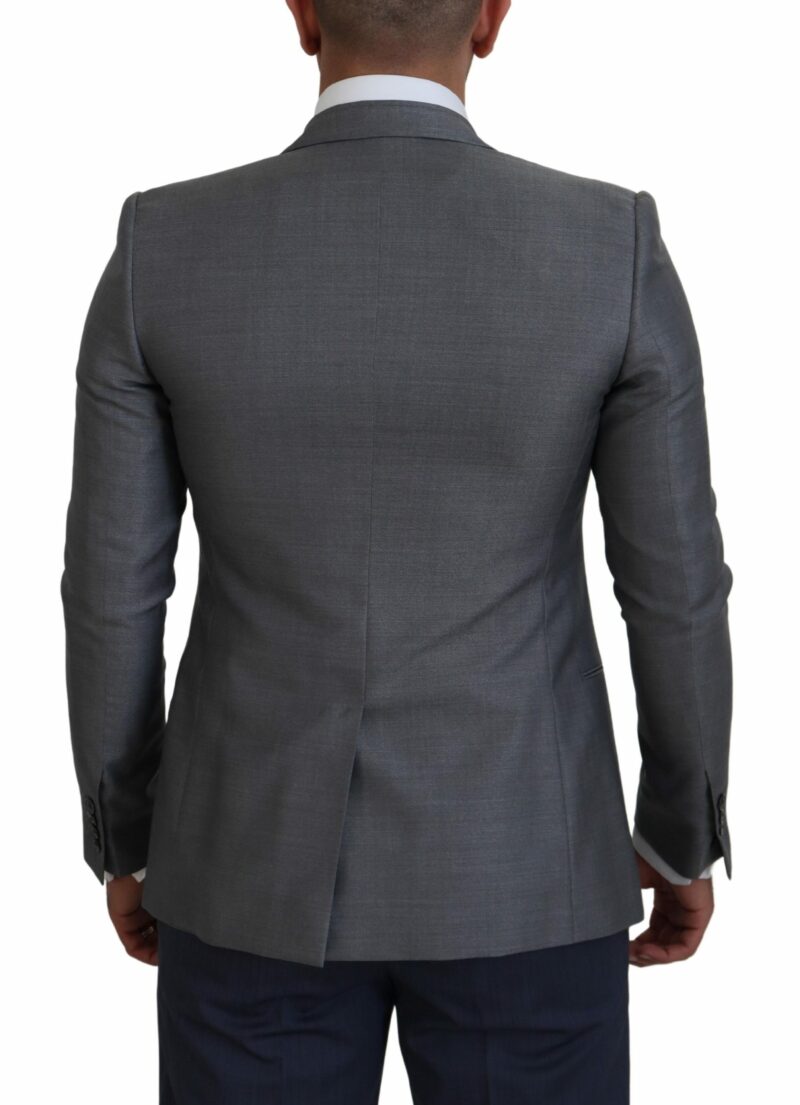 Dolce & Gabbana Elegant Light Gray Sicilia Blazer Jacket - Image 3