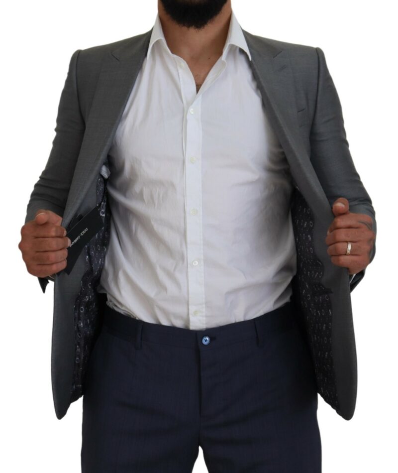Dolce & Gabbana Elegant Light Gray Sicilia Blazer Jacket - Image 5