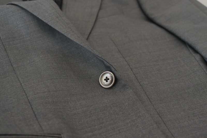 Dolce & Gabbana Elegant Light Gray Sicilia Blazer Jacket - Image 7
