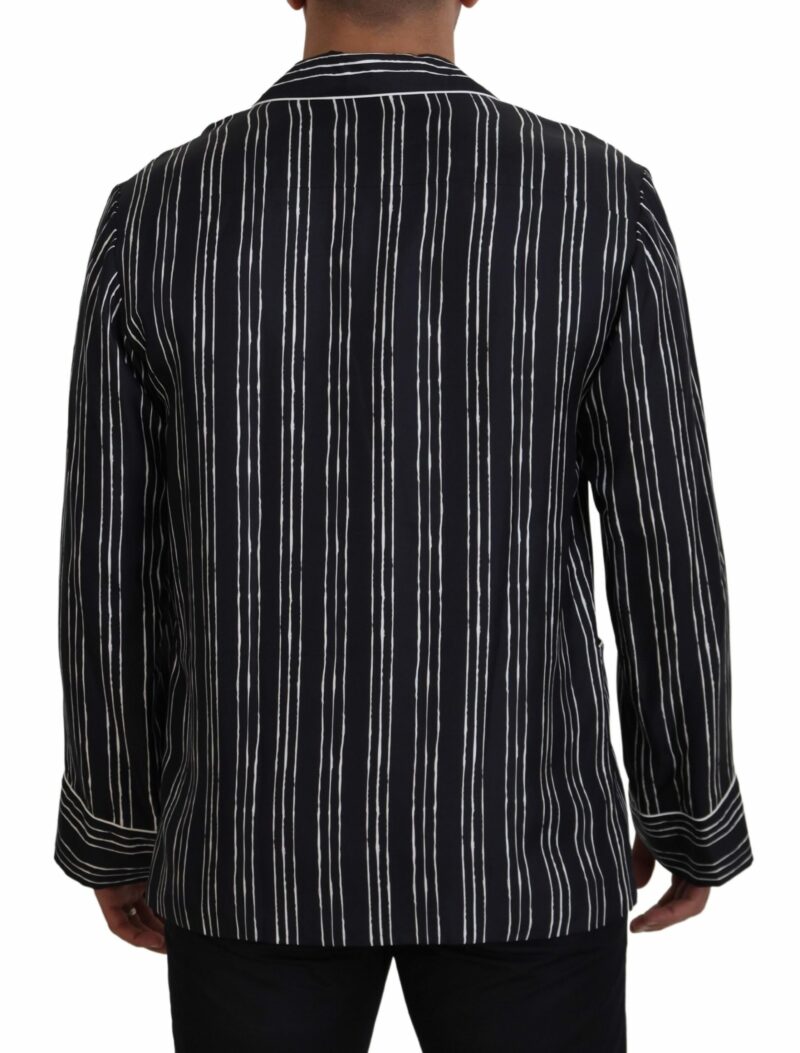 Dolce & Gabbana Elegant Silk Pajama Top Lounge Jacket - Image 3