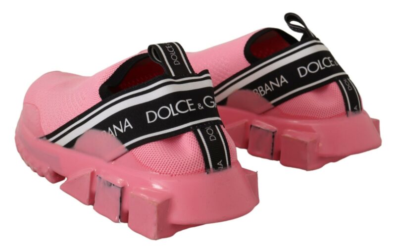 Dolce & Gabbana Chic Pink Sorrento Slip-On Sneakers - Image 3