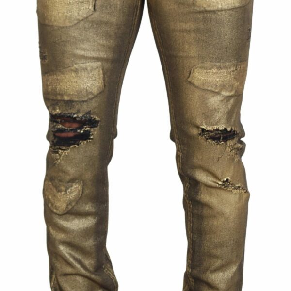 Dolce & Gabbana Elegant Gold Denim Elegance