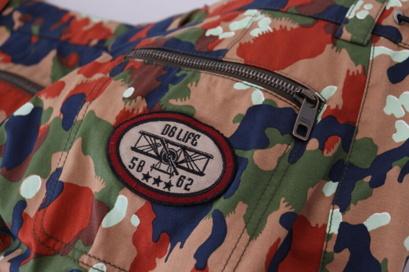 Dolce & Gabbana Italian Designer Multicolor Cargo Shorts - Image 7