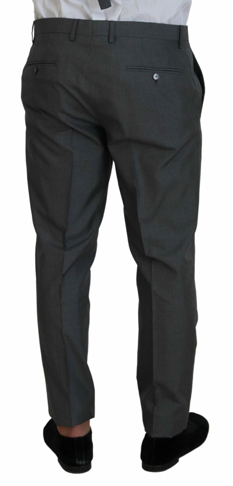 Dolce & Gabbana Sleek Silver Martini Slim Fit Three-Piece Suit - Image 5