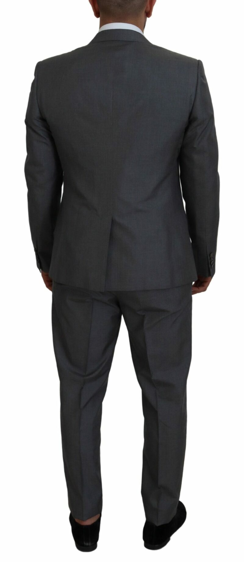 Dolce & Gabbana Sleek Silver Martini Slim Fit Three-Piece Suit - Image 7