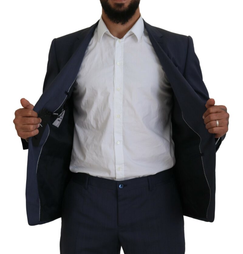 Dolce & Gabbana Elegant Blue Martini Men's Slim Fit Suit - Image 2