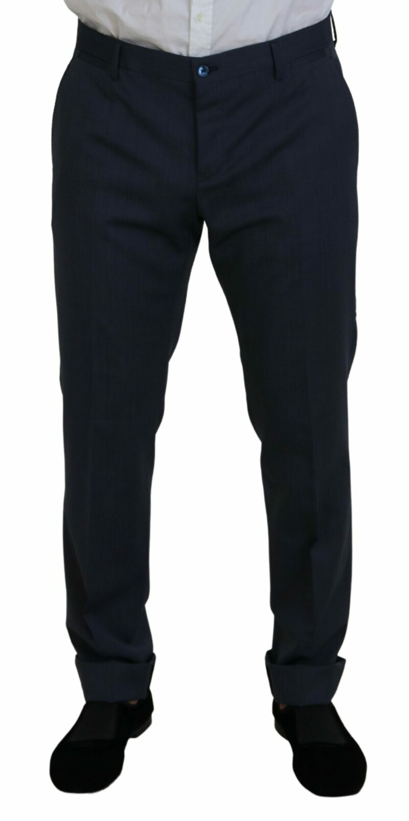 Dolce & Gabbana Elegant Blue Martini Men's Slim Fit Suit - Image 3