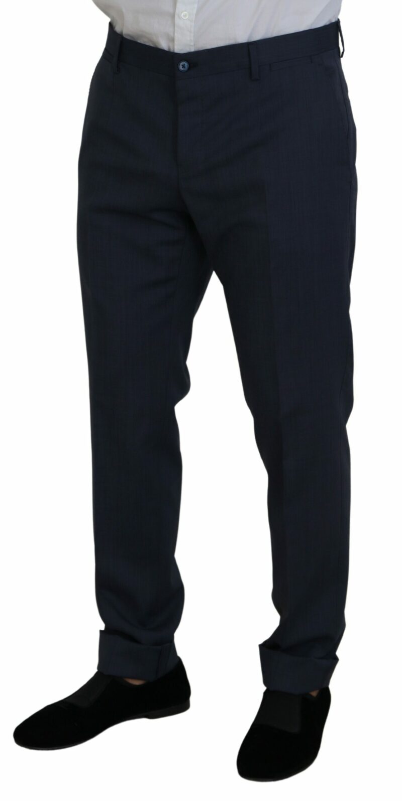 Dolce & Gabbana Elegant Blue Martini Men's Slim Fit Suit - Image 4