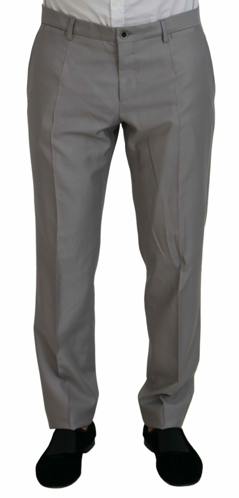 Dolce & Gabbana Elegant Silver Slim Fit Three-Piece Suit - Image 3