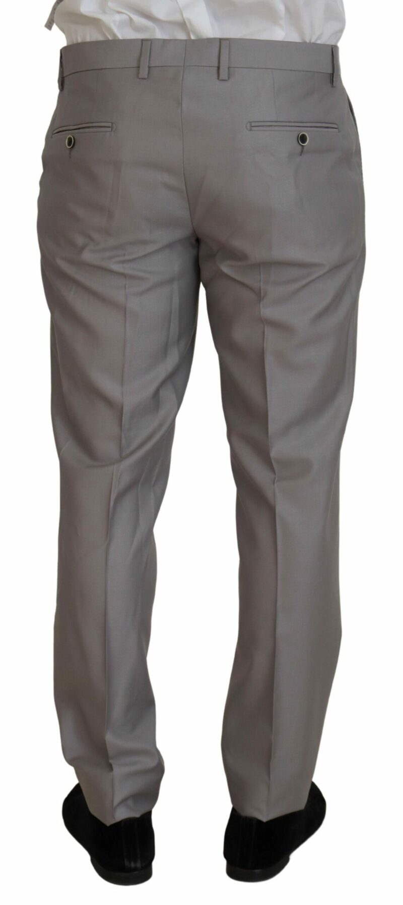 Dolce & Gabbana Elegant Silver Slim Fit Three-Piece Suit - Image 5
