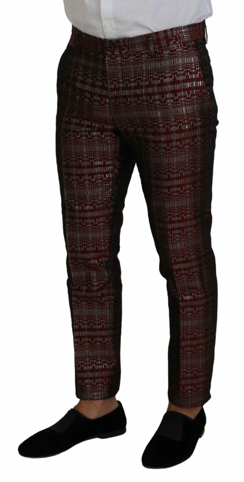 Dolce & Gabbana Bordeaux Fantasy Slim Fit Two-Piece Suit - Image 8