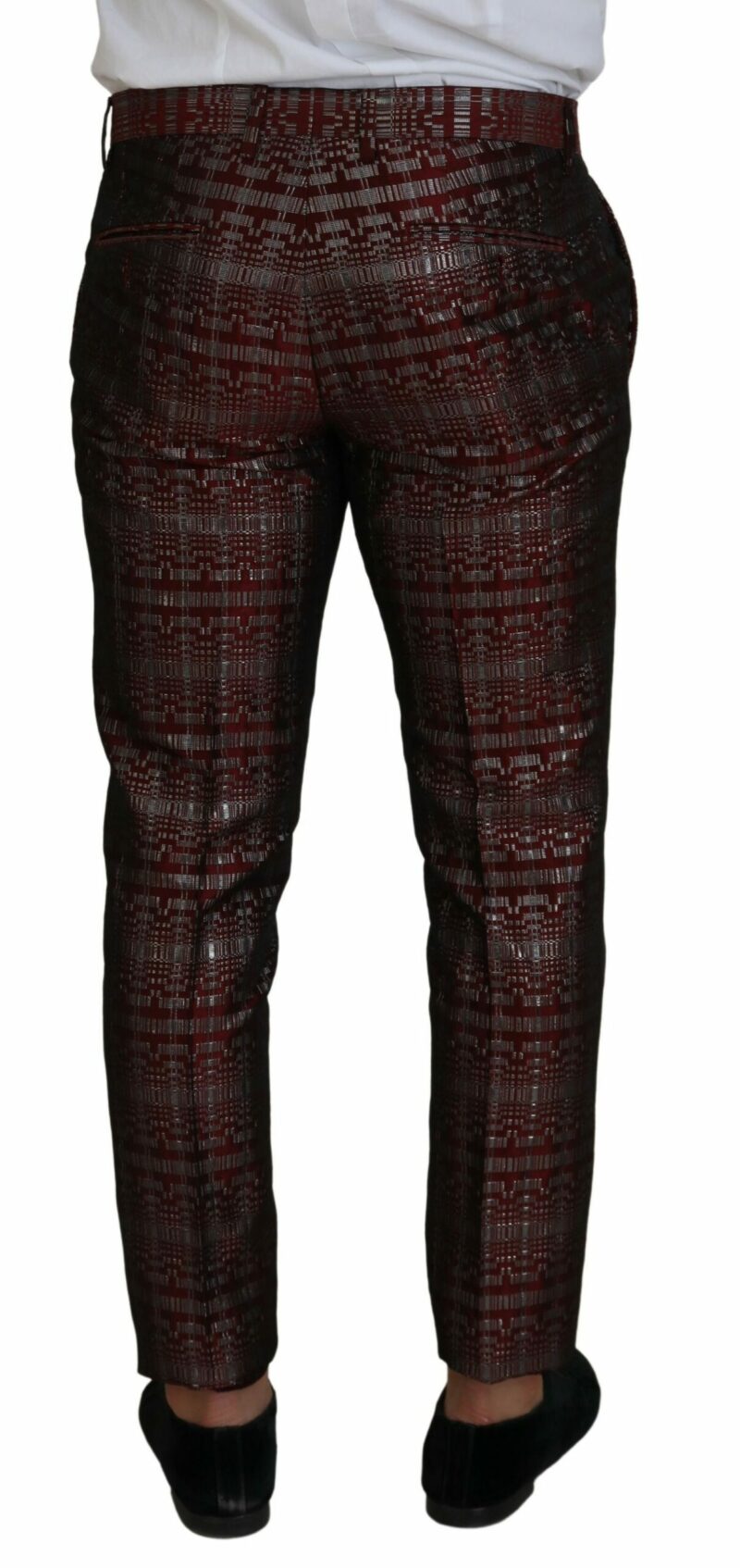Dolce & Gabbana Bordeaux Fantasy Slim Fit Two-Piece Suit - Image 7