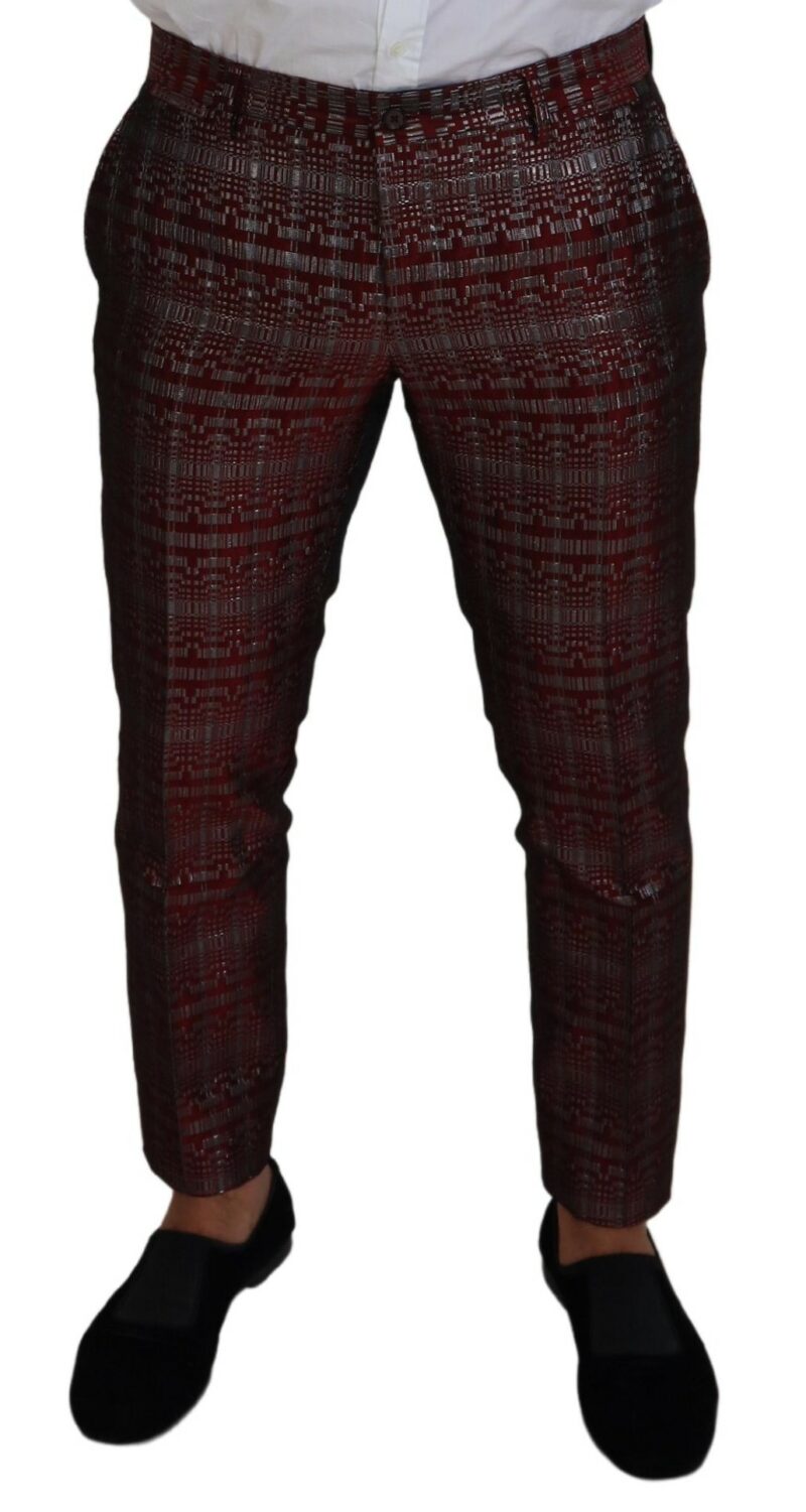 Dolce & Gabbana Bordeaux Fantasy Slim Fit Two-Piece Suit - Image 6