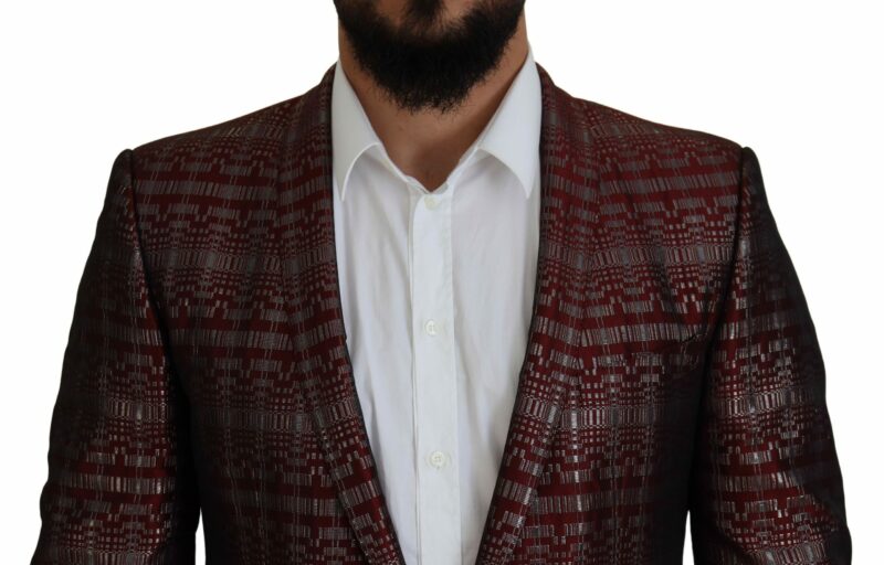 Dolce & Gabbana Bordeaux Fantasy Slim Fit Two-Piece Suit - Image 2