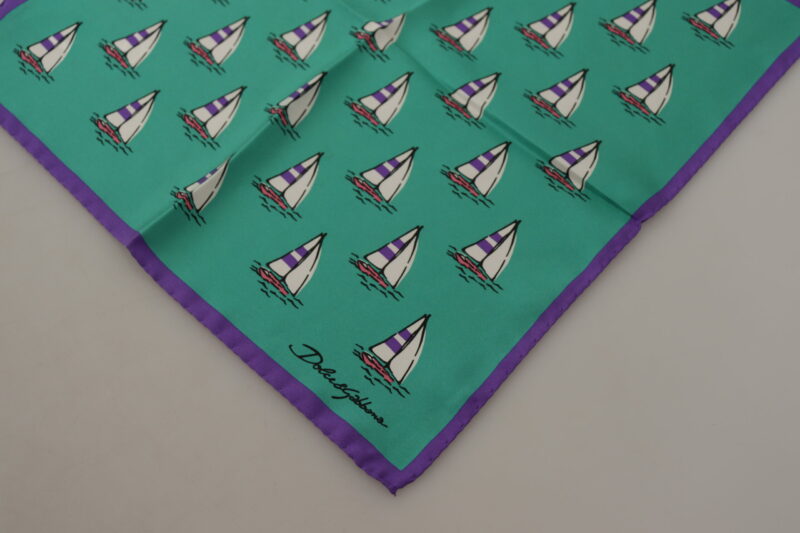 Dolce & Gabbana Elegant Multicolor Silk Men's Pocket Square - Image 3