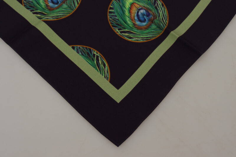 Dolce & Gabbana Elegant Silk Square Scarf Wrap - Image 3