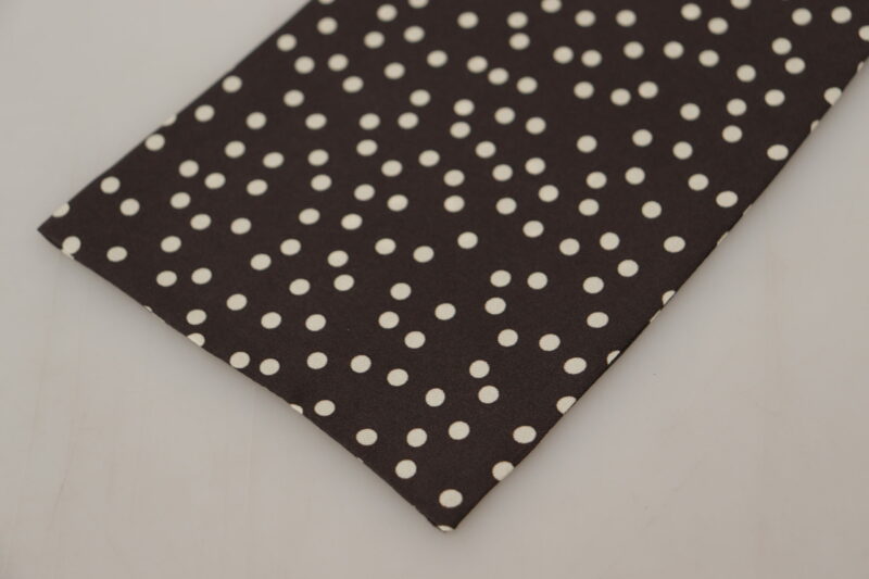 Dolce & Gabbana Elegant Silk Polka Dot Men's Scarf - Image 4