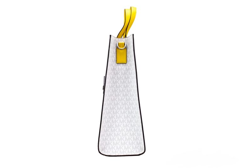 Michael Kors Kenly Large Signature Citrus PVC North South Tote Computer Handbag - Image 2