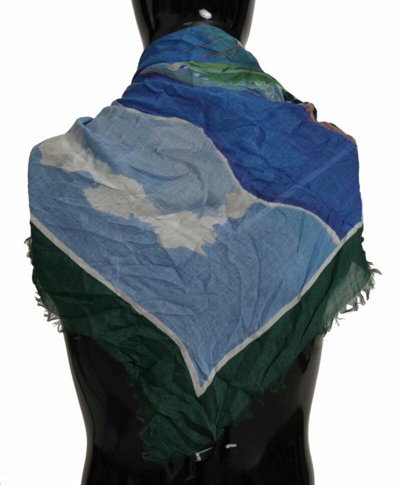 Dolce & Gabbana Elegant Multicolor Silk Blend Square Scarf - Image 3