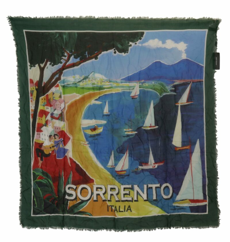 Dolce & Gabbana Elegant Multicolor Silk Blend Square Scarf - Image 4