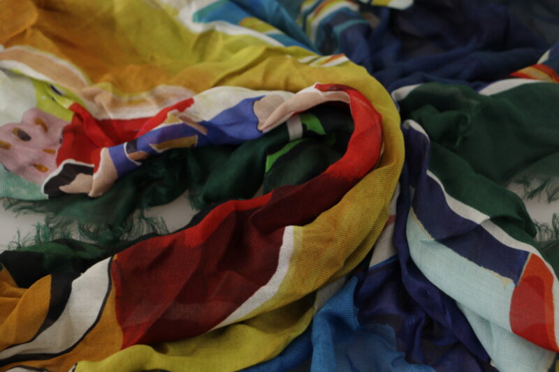 Dolce & Gabbana Elegant Multicolor Silk Blend Square Scarf - Image 7