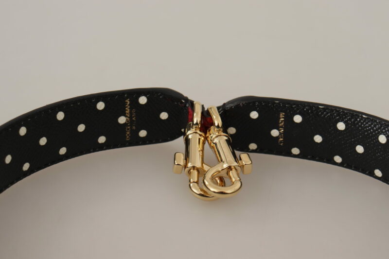 Dolce & Gabbana Elegant Red Python Leather Shoulder Strap - Image 3