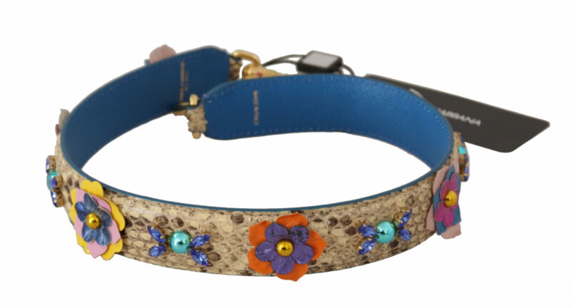 Dolce & Gabbana Elegant Beige Python Leather Strap - Image 5