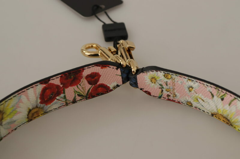 Dolce & Gabbana Elegant Blue Python Leather Bag Strap - Image 4