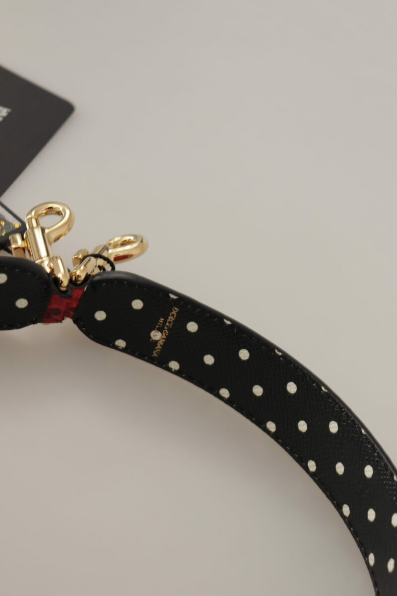Dolce & Gabbana Elegant Red Python Leather Shoulder Strap - Image 3