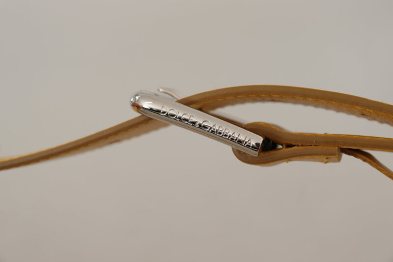 Dolce & Gabbana Elegant Leather Belt in Sunshine Yellow - Image 6