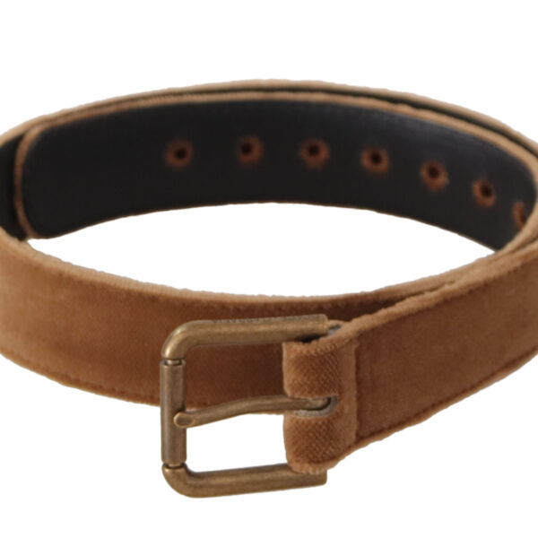 Dolce & Gabbana Elegant Engraved Buckle Leather Belt