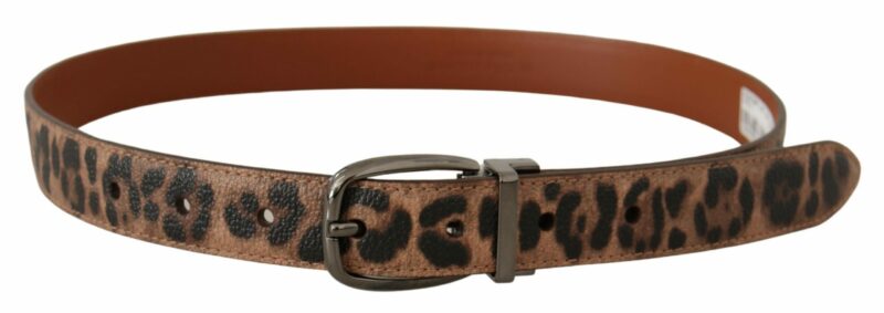 Dolce & Gabbana Elegant Engraved Leather Belt - Timeless Style - Image 3