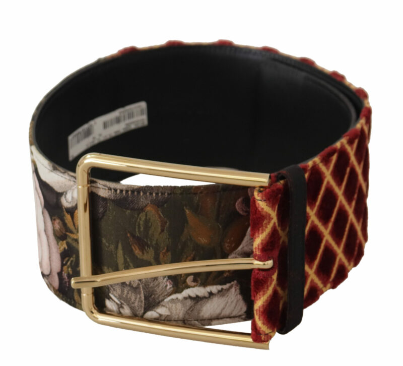 Dolce & Gabbana Engraved Logo Multicolor Leather Belt - Image 2