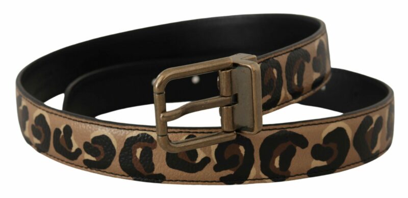 Dolce & Gabbana Chic Engraved Logo Leather Belt - Image 2
