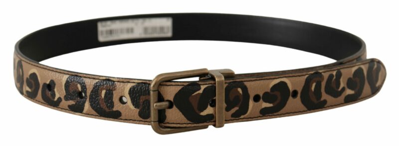 Dolce & Gabbana Chic Engraved Logo Leather Belt - Image 3