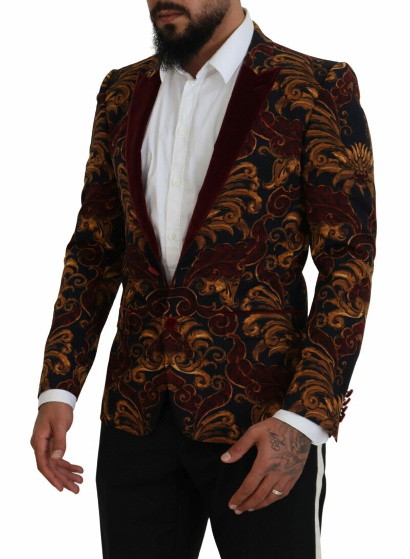 Dolce & Gabbana Elegant Multicolor Wool Blend Blazer - Image 2