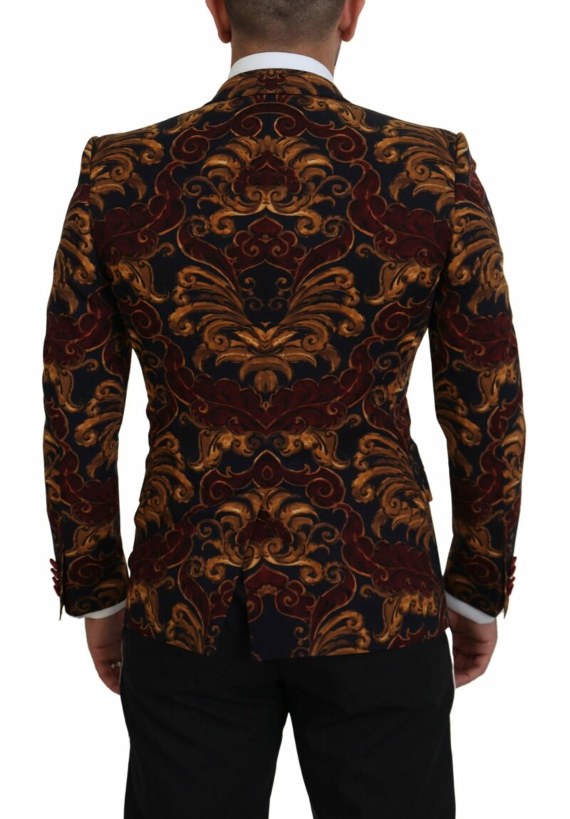 Dolce & Gabbana Elegant Multicolor Wool Blend Blazer - Image 3