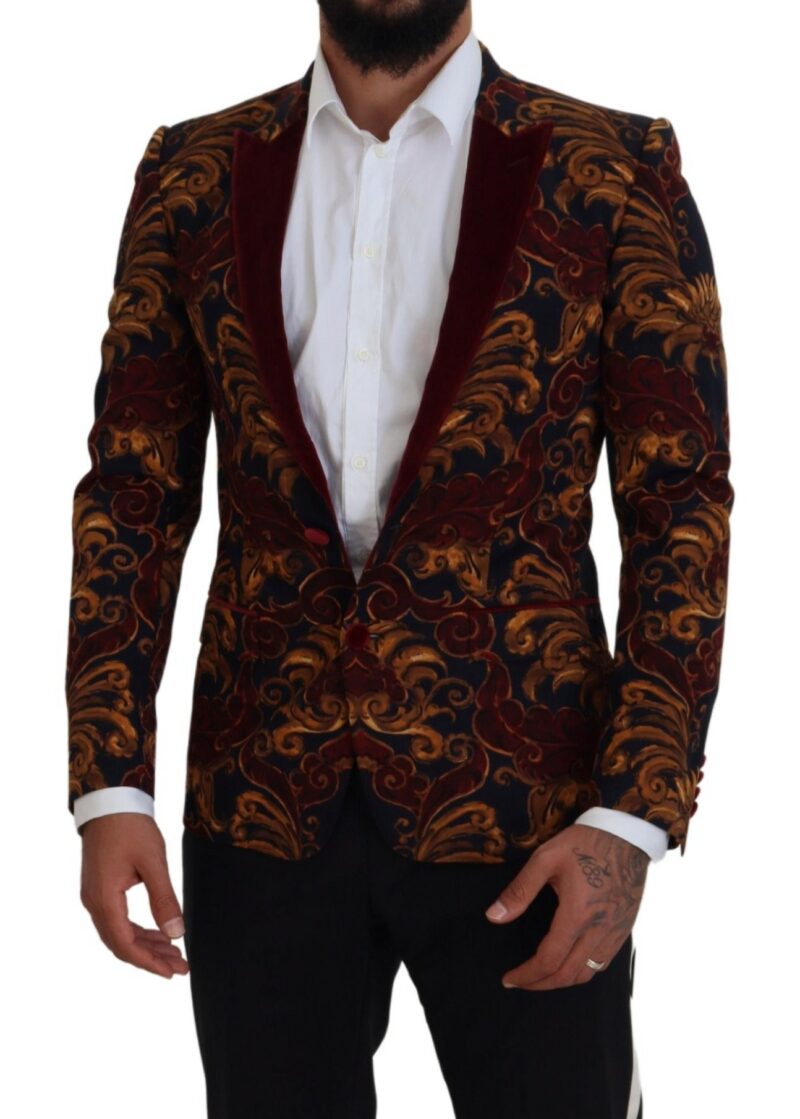 Dolce & Gabbana Elegant Multicolor Wool Blend Blazer - Image 5