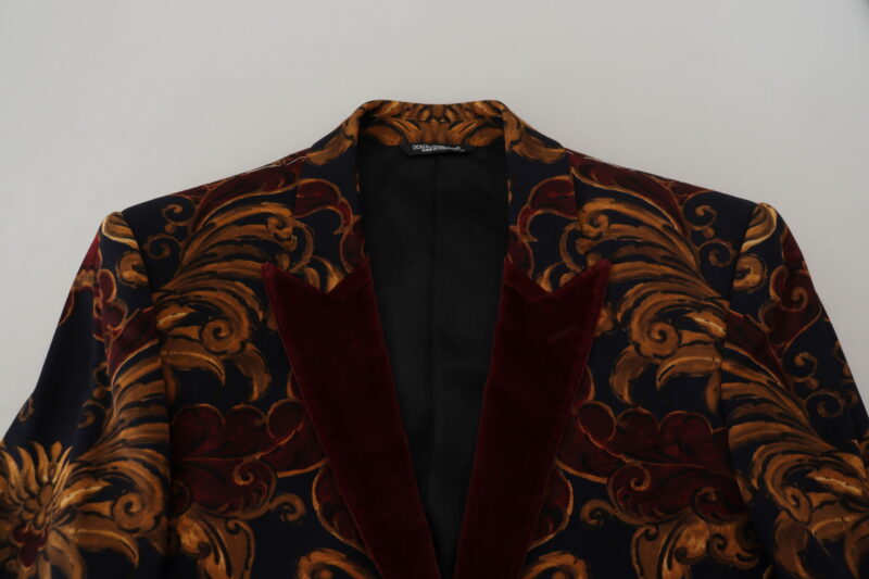 Dolce & Gabbana Elegant Multicolor Wool Blend Blazer - Image 7
