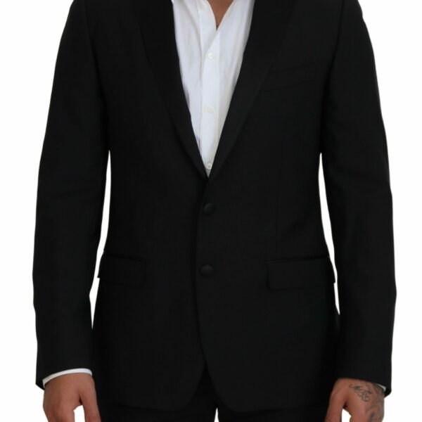 Dolce & Gabbana Elegant Martini Black Formal Blazer