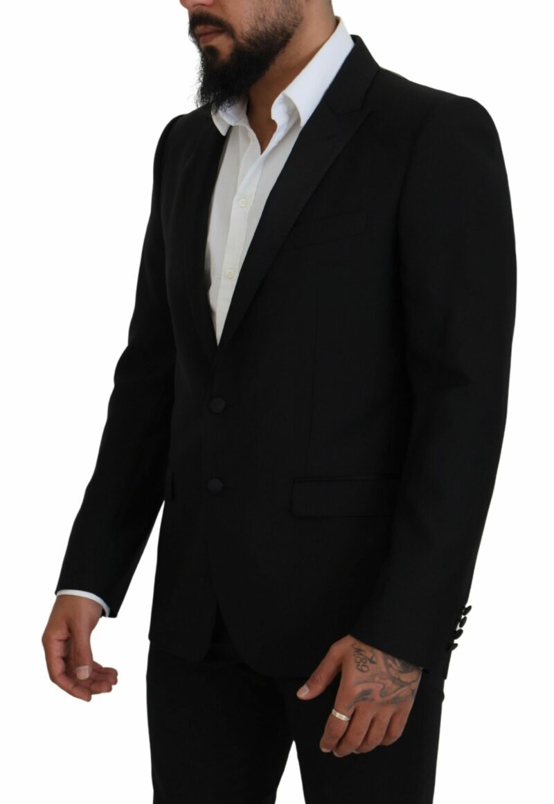 Dolce & Gabbana Elegant Martini Black Formal Blazer - Image 2