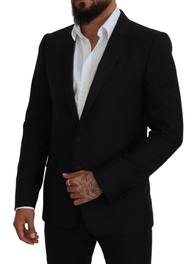 Dolce & Gabbana Elegant Martini Black Formal Blazer - Image 5