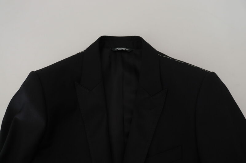 Dolce & Gabbana Elegant Martini Black Formal Blazer - Image 7